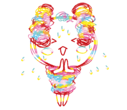 Colourful & Happy Rabbit sticker #3865875