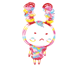 Colourful & Happy Rabbit sticker #3865877