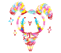 Colourful & Happy Rabbit sticker #3865878