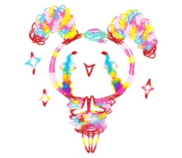 Colourful & Happy Rabbit sticker #3865878