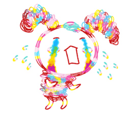 Colourful & Happy Rabbit sticker #3865880