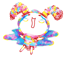 Colourful & Happy Rabbit sticker #3865881