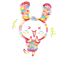 Colourful & Happy Rabbit sticker #3865884