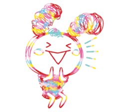 Colourful & Happy Rabbit sticker #3865886