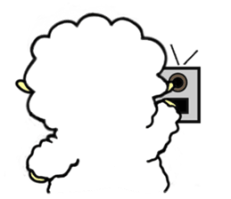 sheep is cute sticker #3866010