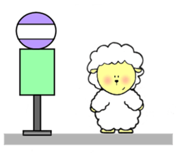 sheep is cute sticker #3866011
