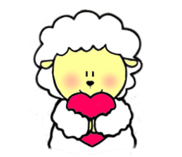 sheep is cute sticker #3866014