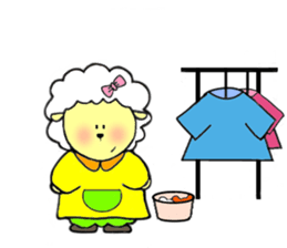 sheep is cute sticker #3866031