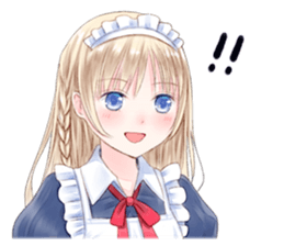 Cute Girls in French Maid sticker #3866308