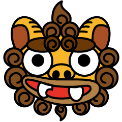Okinawa dialect words with Oriental Lion