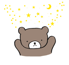 A bear goes to space sticker #3867535