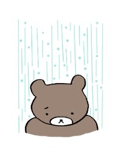 A bear goes to space sticker #3867536