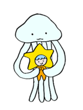 A bear goes to space sticker #3867549