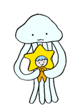 A bear goes to space sticker #3867549