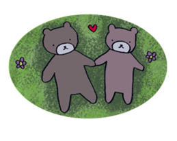 A bear goes to space sticker #3867565