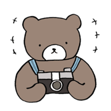 A bear goes to space sticker #3867566