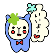 Happy clover Alpaca and chick sticker #3867940