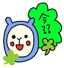 Happy clover Alpaca and chick sticker #3867942