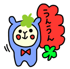 Happy clover Alpaca and chick sticker #3867951