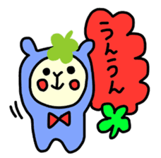 Happy clover Alpaca and chick sticker #3867951