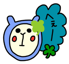 Happy clover Alpaca and chick sticker #3867952