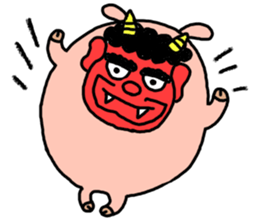 Event in the spring and summer.butatama sticker #3868327