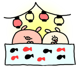 Event in the spring and summer.butatama sticker #3868363