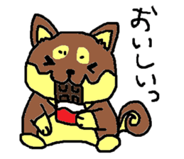 shiba chan dog sticker #3868427