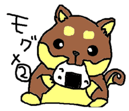 shiba chan dog sticker #3868437