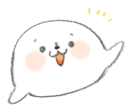 Kawaii azarashi dayo sticker #3868687