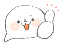 Kawaii azarashi dayo sticker #3868690