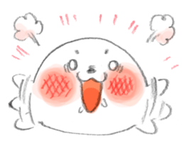 Kawaii azarashi dayo sticker #3868694