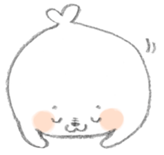 Kawaii azarashi dayo sticker #3868710