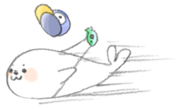 Kawaii azarashi dayo sticker #3868716