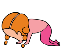 The girl modest moderately sticker #3869491