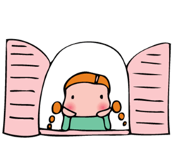 The girl modest moderately sticker #3869494