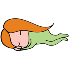 The girl modest moderately sticker #3869509