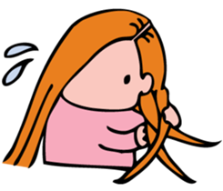 The girl modest moderately sticker #3869512