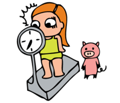 The girl modest moderately sticker #3869518