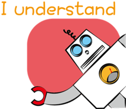 The talkative robot sticker #3870331