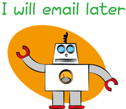 The talkative robot sticker #3870334