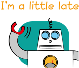 The talkative robot sticker #3870336