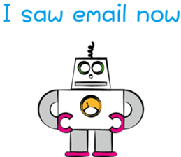 The talkative robot sticker #3870346