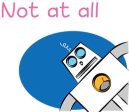 The talkative robot sticker #3870352