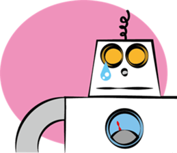 The talkative robot sticker #3870359