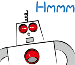 The talkative robot sticker #3870366