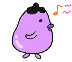 Miss eggplant sticker #3870593