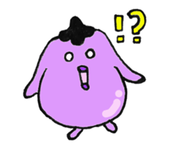 Miss eggplant sticker #3870598