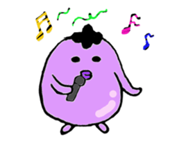Miss eggplant sticker #3870605
