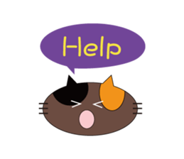 Cats in food box sticker #3871531